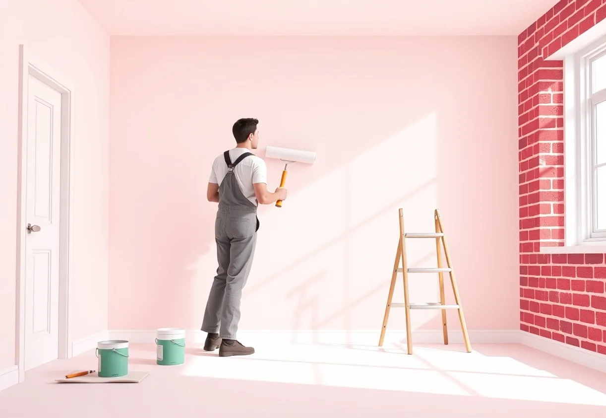 Peintre Fréjus 83370 en intervention sur un chantier